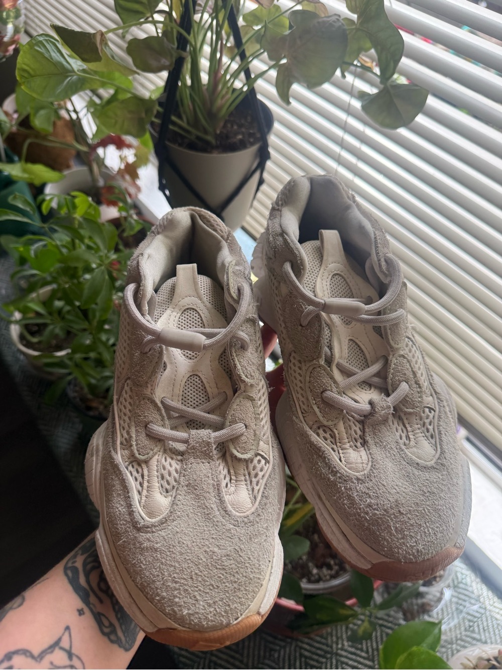Adidas Yeezy 500 Bone White and tan